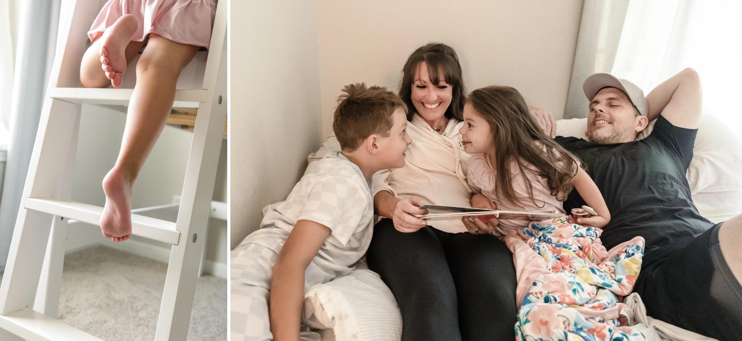 Family moment during a lifestyle family photography session in Austin, TX